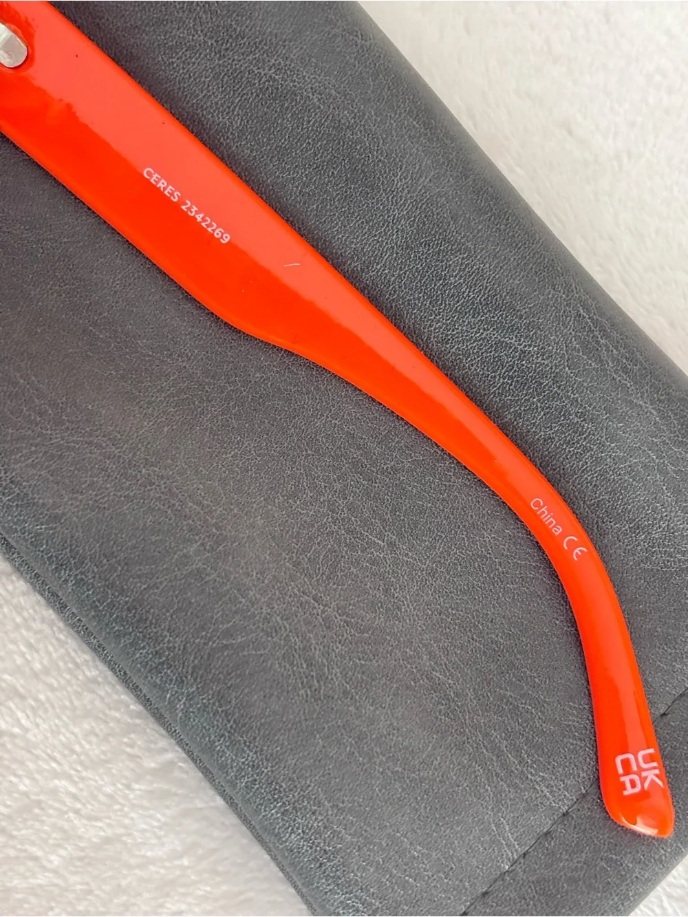 AIRE Ceres Neon Orange Unisex Rectangular Sunglasses--NWT